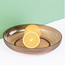 Пластикова фруктівниця 25х6см, Коричневий