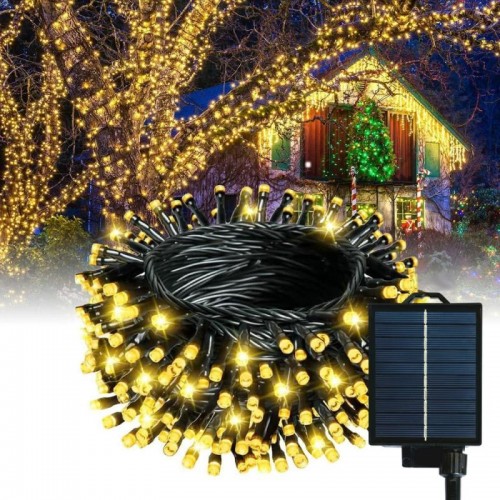 Гірлянда на сонячній батареї, 100м, 1000LED, Теплий білий Гірлянда на сонячній батареї, 100м, 1000LED, Теплий білий