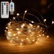 Гірлянда нитка Роса від USB, 20м, 200LED + пульт, Теплий білий