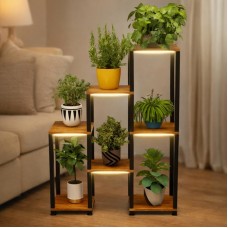 Підставка-стійка для квітів на 7 полок з LED підсвічуванням, 49×18×70 см, CVT-8