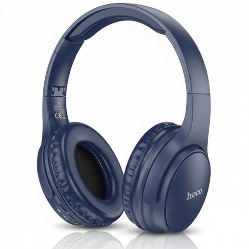 Бездротові навушники Bluetooth, AUX, 200 мАг, Hoco W40, Сині