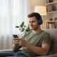 Бездротові навушники Bluetooth, AUX, 200 мАг, Hoco W40, Сині