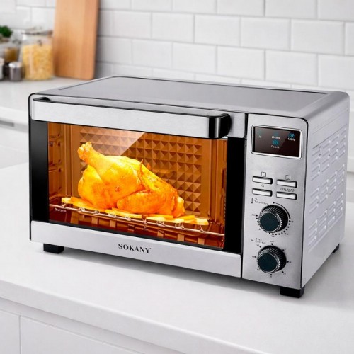 Електрична настільна духовка 35L 1500W з грилем таймером Sokany SK-436