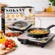Електрична настільна плита 1 конфорка 1000W нержавіюча сталь Sokany SK-5114