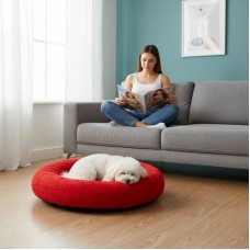 Лежанка для собак и кошек Pet Choice DG1M 45×40 см красная