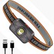 LED ліхтар налобний акумуляторний 4 режими, USB, RN1858