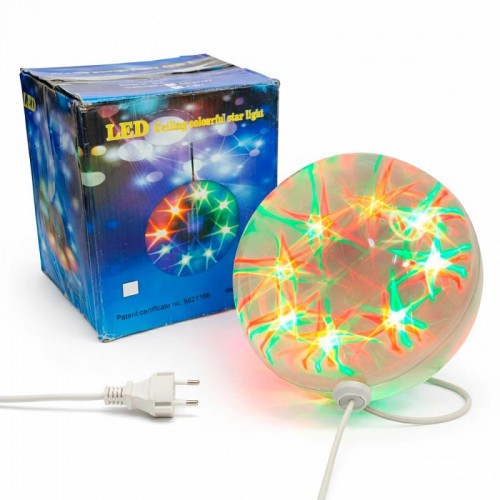 Прозора LED куля 57 см від мережі VEN 1-74 Ceiling colourful star, RGB