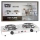 Электроплита спиральная 2 конфорки 2000Вт Hot Plate OP5713