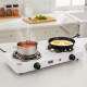 Электроплита спиральная 2 конфорки 2000Вт Hot Plate OP5713