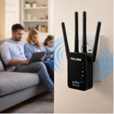 Підсилювач WiFi, 300 Mbps, 4 антени, PIX-LINK LV WR09