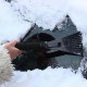 Скребок для автоскла, BRUSH A-031, Чорний