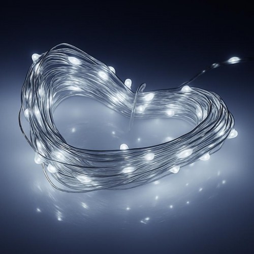 Гірлянда нитка Роса від USB, 20м, 200LED + пульт, Білий Гірлянда нитка Роса від USB, 20м, 200LED + пульт, Білий