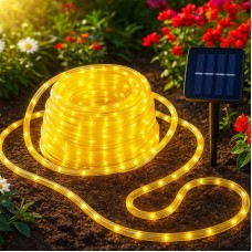 Світлодіодна гірлянда на сонячній батареї 10м 200LED теплий білий