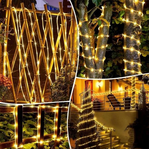 Гірлянда Трубка на сонячній батареї, 10м, 200LED, Теплий білий Гірлянда Трубка на сонячній батареї, 10м, 200LED, Теплий білий