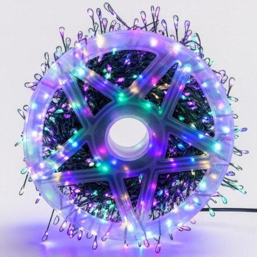 Гірлянда роса мішура, від USB, 100м, 2500LED, з пультом, Мікс