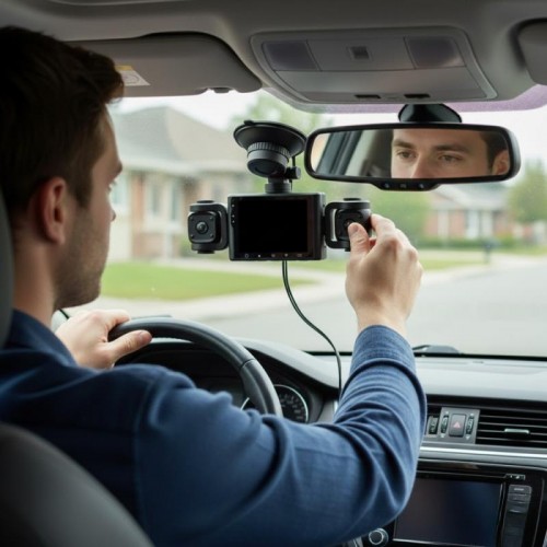 Автомобільний відеореєстратор на 3 камери, Wi Fi, Full HD, TS-5561