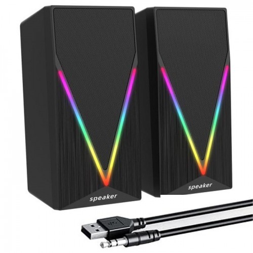 Акустична система з RGB підсвічуванням, 6Вт, USB