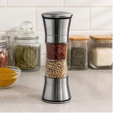 Млинок для спецій 2в1 Duo Grinder механічний з двома відділеннями
