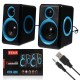 Музыкальные колонки для компьютера 2.0, 3х2 Вт, от USB,  FT-165