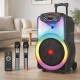 Портативная акустическая колонка + 2 микрофона, Bluetooth, 120Вт, ZXX-1520
