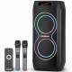 Портативна акустична колонка + 2 мікрофона, 80Вт, Bluetooth, ZXX-5550