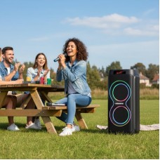 Портативна акустична колонка 80Вт з 2 мікрофонами Bluetooth ZXX-5550