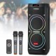 Портативная колонка + 2 микрофона, 100Вт, Bluetooth, ZXX-5560