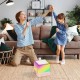 Портативна Bluetooth колонка з мікрофоном і RGB підсвічуванням, К18, Рожевий
