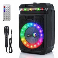 Портативна колонка Bluetooth ZQS8139 15 Вт з мікрофоном та RGB LED підсвічуванням