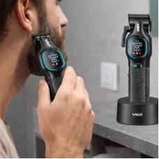 Комплект для стрижки 2в1 VGR V-886 S2 з 10 насадками та USB зарядкою
