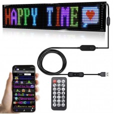 Світлодіодна LED панель для авто з Bluetooth, 90х19 см
