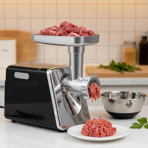 Электрическая мясорубка 2000W, Hoffmans HM-280, Черная