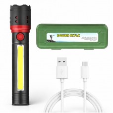 Акумуляторний ліхтарик Bailong BL-F862 з зумом та microUSB зарядкою