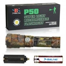 Аккумуляторный ручной фонарь с USB, 5 режимов, Bailong BL-P512M-P50