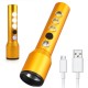 Ручний ліхтар акумуляторний, USB, 5W+3COB 2102
