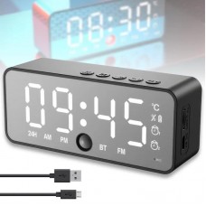 Портативна Bluetooth колонка з годинником, від акумулятора, USB, Kimiso K12