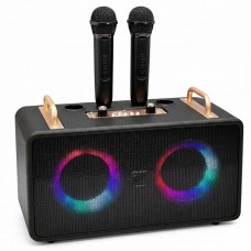 Портативна колонка JBK M4403 з LED підсвічуванням і 2 мікрофонами