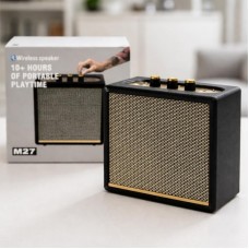Bluetooth міні-колонка від акумулятора та мережі, 1500 мАг, M27, Чорний