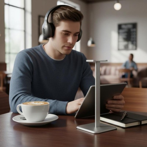 Беспроводные наушники Bluetooth от USB, Air Max 2, Серый Беспроводные наушники Bluetooth от USB, Air Max 2, Серый