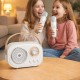Детское караоке с 2 микрофонами, Bluetooth, Белый