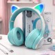 Бездротові навушники з котячими вушками, Bluetooth, 6D звук, micro-USB, AKZ-02C