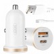 Автомобильное зарядное устройство 2 USB, 3A+ Micro кабель, XO CC56, Белый