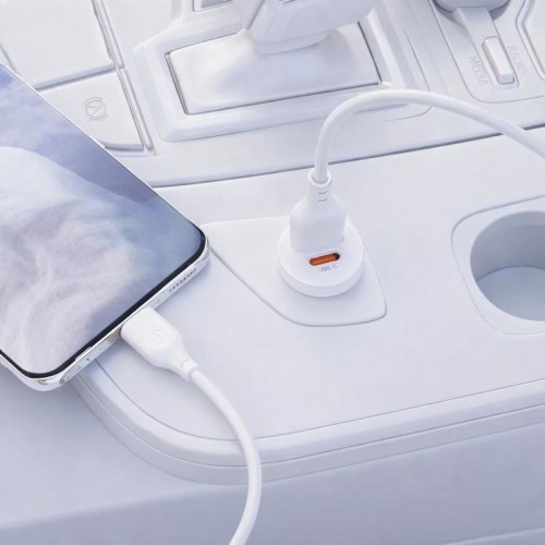 Автомобильное зарядное устройство 2 USB, 3A+ Micro кабель, XO CC56, Белый