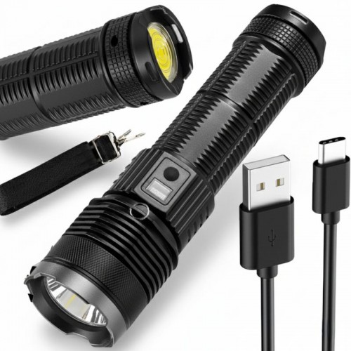 Ручний ліхтар акумуляторний  27х7 см, USB, BL-S-P66-TG