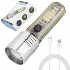 Ручний ліхтарик акумуляторний BL-520D 8,3х11,6х3,3 см з USB зарядкою