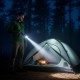 Ручной фонарь аккумуляторный от USB и батареек Bailong PM10-TG LED