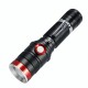 Аккумуляторный фонарь с красным светом, ZOOM, micro-USB, 736-TG(Red)