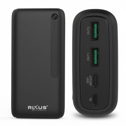 Повербанк 30000 мАг,  2хUSB, 2хUSB, RXP838B