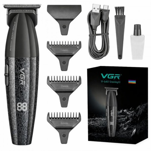 Аккумуляторный триммер для волос + 3 насадки, VGR V-640T
