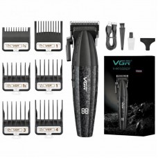 Машинка для стрижки VGR V-640C з 6 насадками і LED-дисплеєм